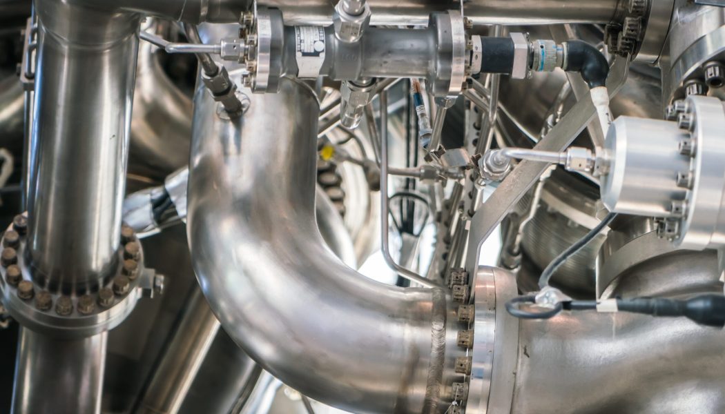 Closeup of space engine