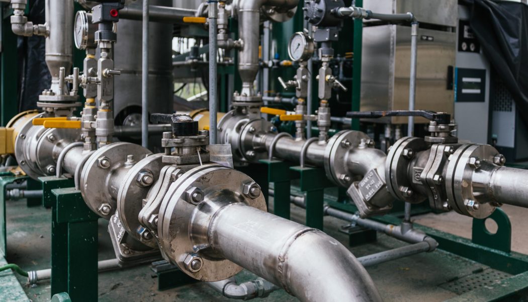 A closeup shot of a cylindrical grinder - industrial concept